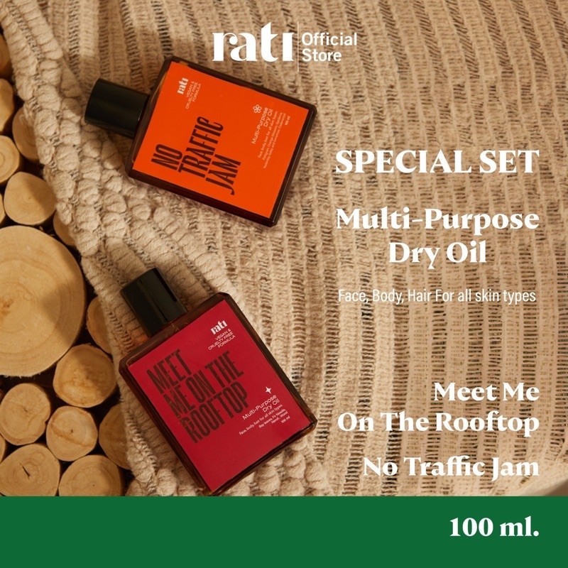 Special set แพ็คคู่ I rati DRY OIL NO TRAFFIC JAM และ MEET ME ON THE ROOFTOP