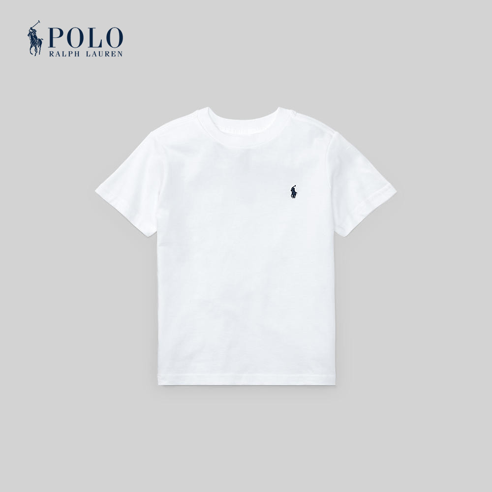 Polo Ralph Lauren Kids เสื้อยืดเด็กผู้ชาย Cotton Jersey Crewneck Tee รุ่น CWPOTSHB8020169 สีขาว