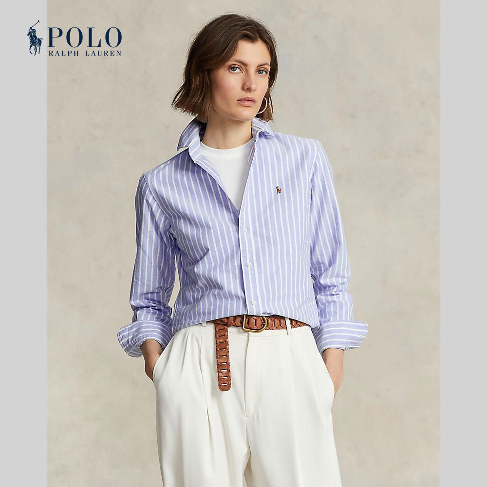 Polo Ralph Lauren เสื้อเชิ้ตผู้หญิง Shirt-Classic Fit Oxford Shirt รุ่น WMPOSHTNDO20368 สีฟ้า