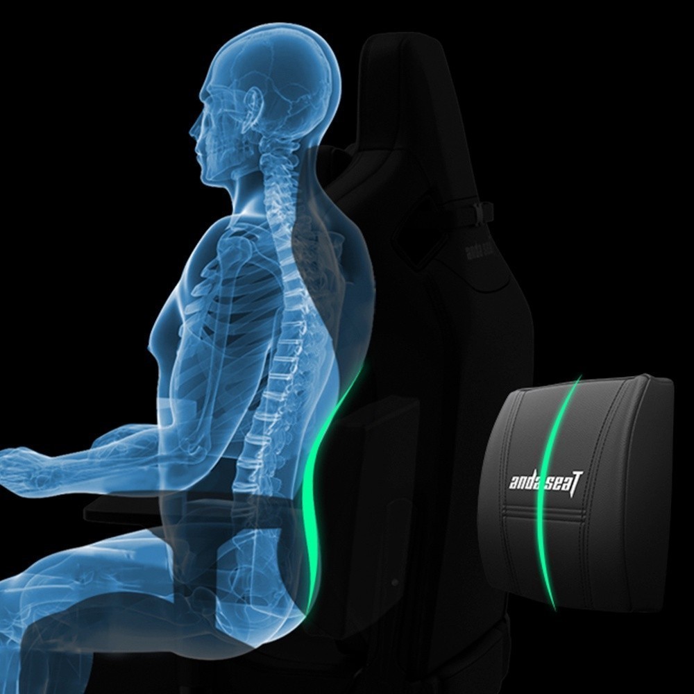 Anda Seat หมอนรองหลังเมมโมรี่โฟม หมอนสุขภาพ รองรับสรีระ นุ่มสบาย ใช้กับเก้าอี้เกมมิ่งและเก้าอี้ทำงาน