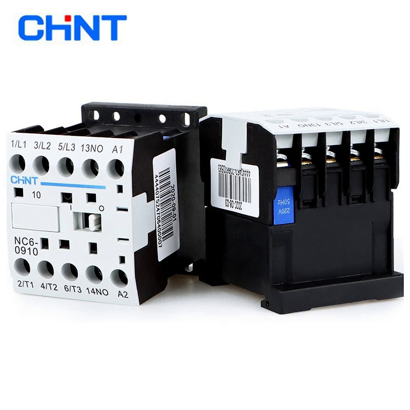 Chint Mini Ac Schakelaar NXC-09M10 NC6-0910 9a NXC-06M10 NC6-0610 1no Normaal เปิด1nc Ac 220V 24V 38