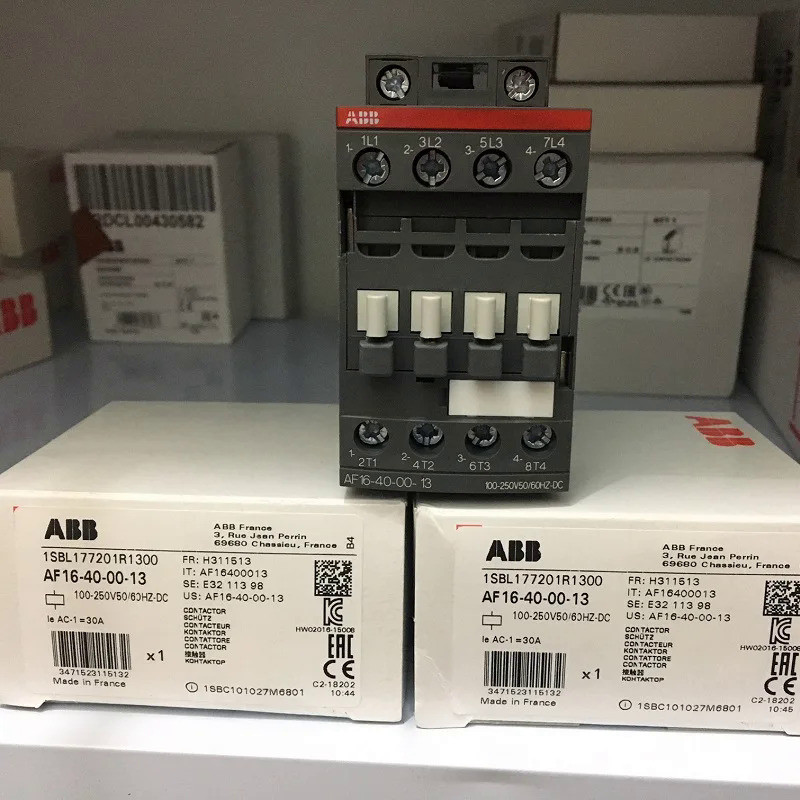ABB 4-ploe คอนแทคเตอร์ AC-1 30A Ac/dc ดำเนินการ4 N.O. เสาหลัก AF16-40-00-11 AF16-40-00-12 AF16-40-00