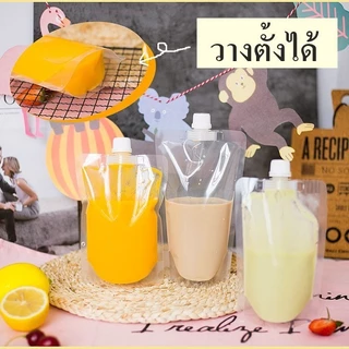 (100 ใบ)ถุงฝาเกลียว ก้นตั้งได้ ถุงใส่น้ำ ถุงใส่น้ำจิ้ม ใส่เยลลี่ PackPro