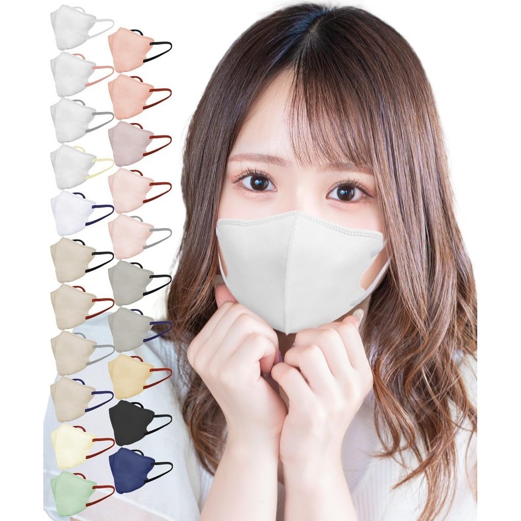 Direct from Japan [TJ TRAD JAPAN] Medical Surgical Mask Non-woven Fabric Small Mask Japan Three-Dimensional (30 Sheets, White× White)