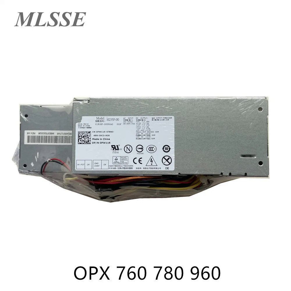 ใหม่สำหรับ Dell OptiPlex 580 760 780 960 980 SFF 235W แหล่งจ่ายไฟ L235P-01 H235P-00 PW116 RM112 R224