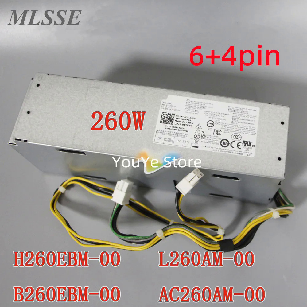 ใหม่ Original PSU สำหรับ DELL OptiPlex 3070 MT แหล่งจ่ายไฟ260W L260AM-00 AC260AM-00 H260EBM-00 L260E