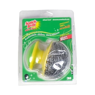 3M ฝอยสแตนเลสพร้อมด้ามจับ Scotch Brite