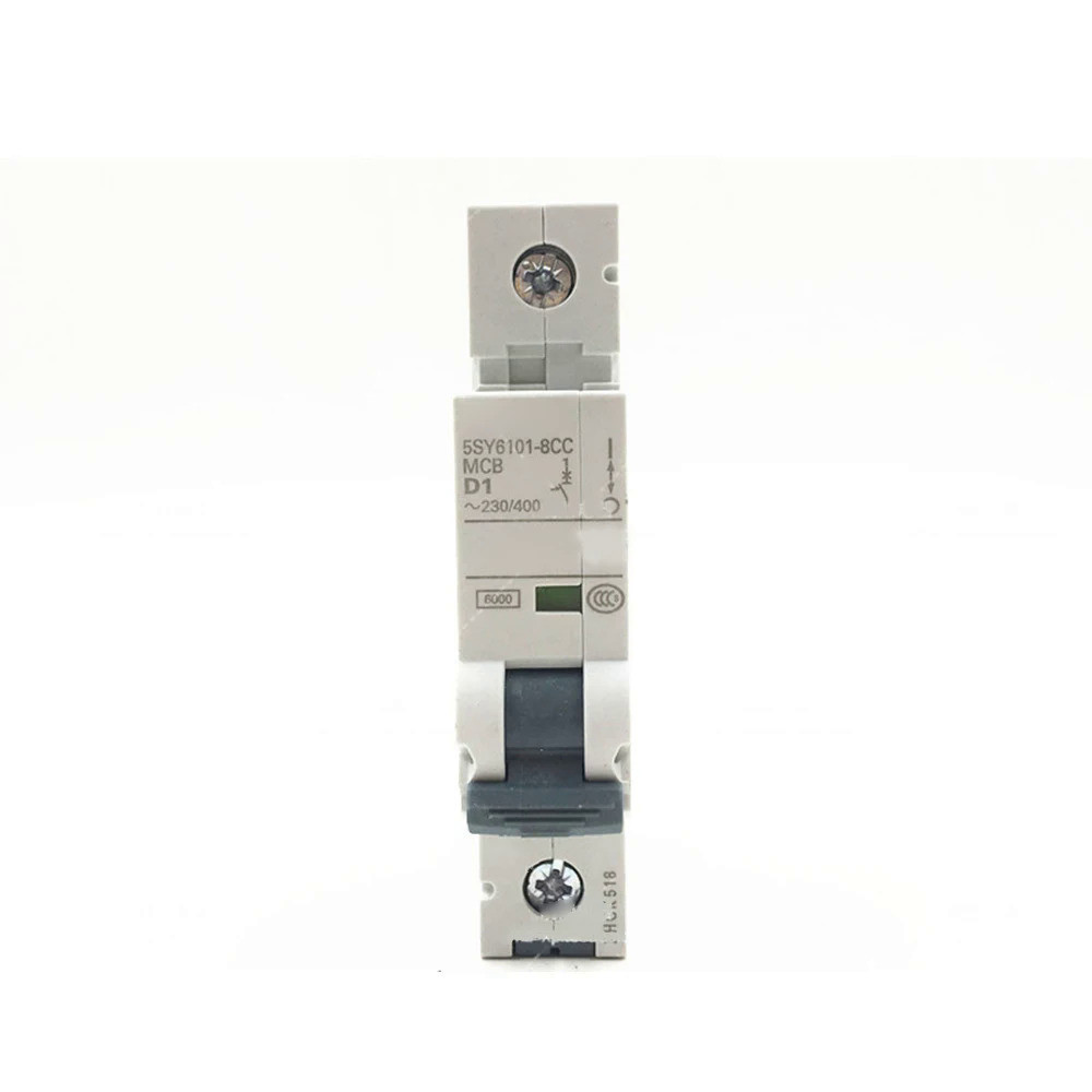 สำหรับ Siemens 5SY6101-8CC 1P 1A 230/400V Guide Rail การติดตั้ง Mini Circuit Breaker