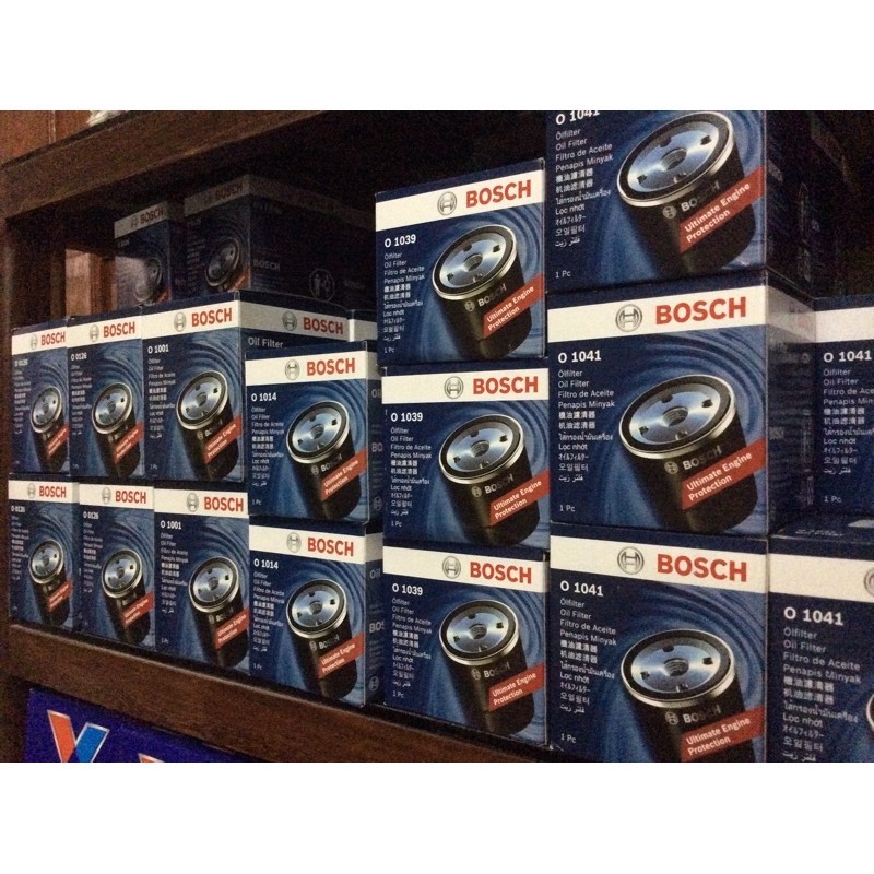 *ชุด 4 ลูก สุดคุ้ม กรองน้ำมันเครื่อง Bosch ของแท้ สำหรับ Honda Toyota Nissan Mazda