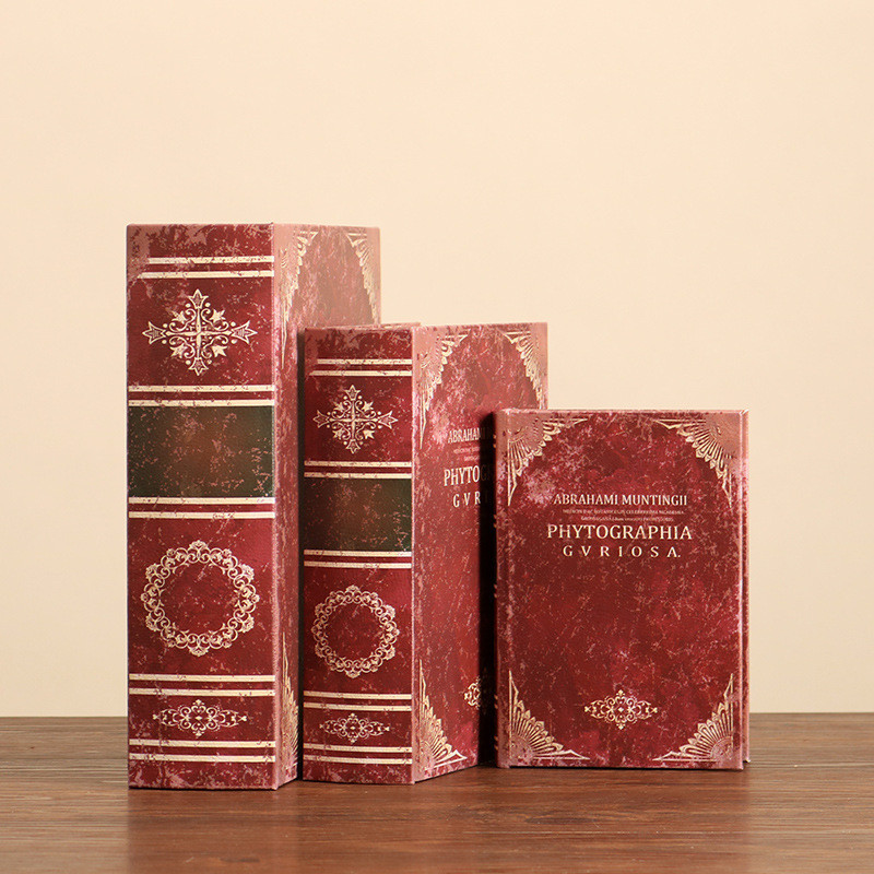 European-Style Retro Fake Book Props Emulational Book Storage Box Decoration Decoration Office Book 