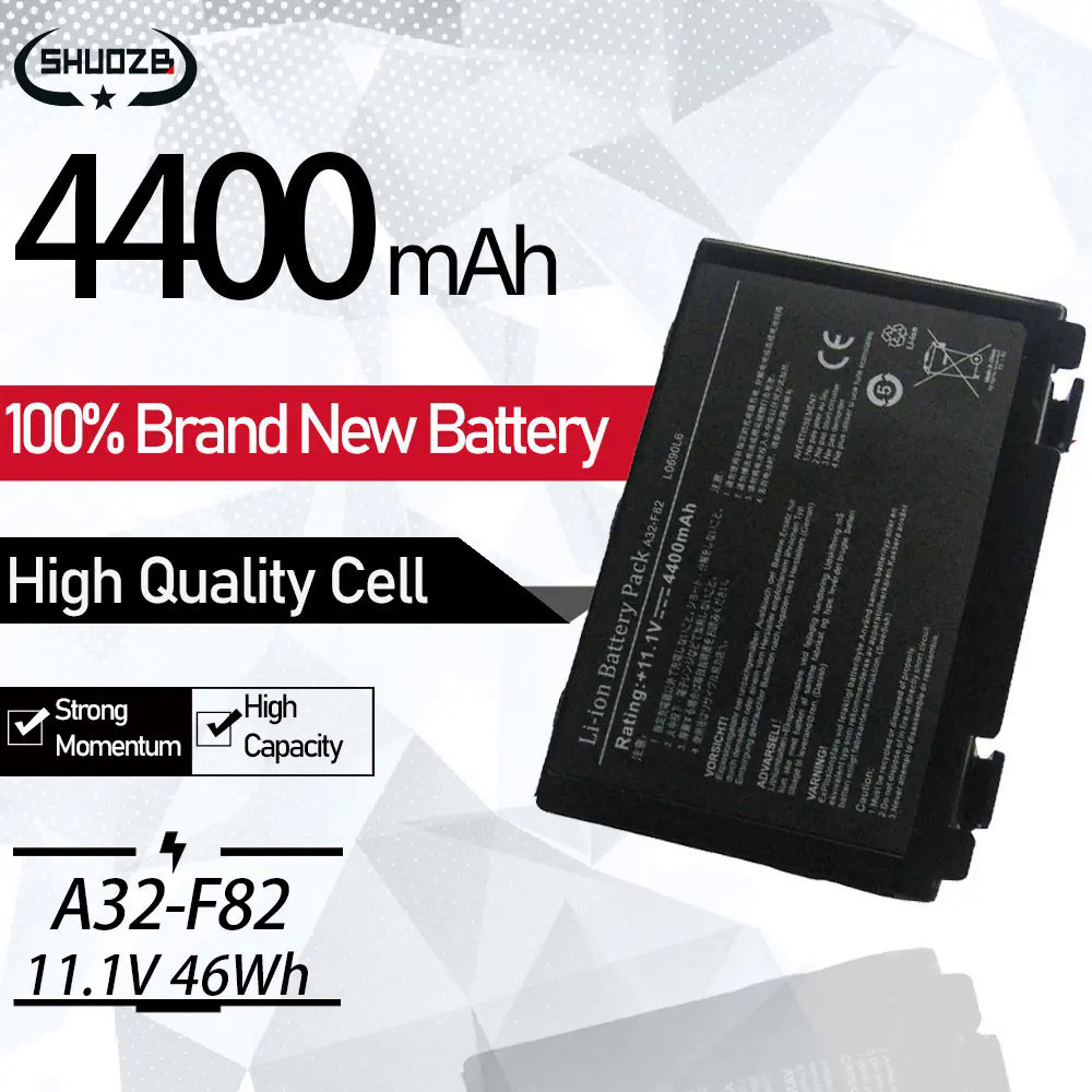 New A32-F82 A32-F52 Laptop Battery For Asus K40 K42J K42 k50c K51 k40in K50 K50iJ k50AB X70 k61 k70 