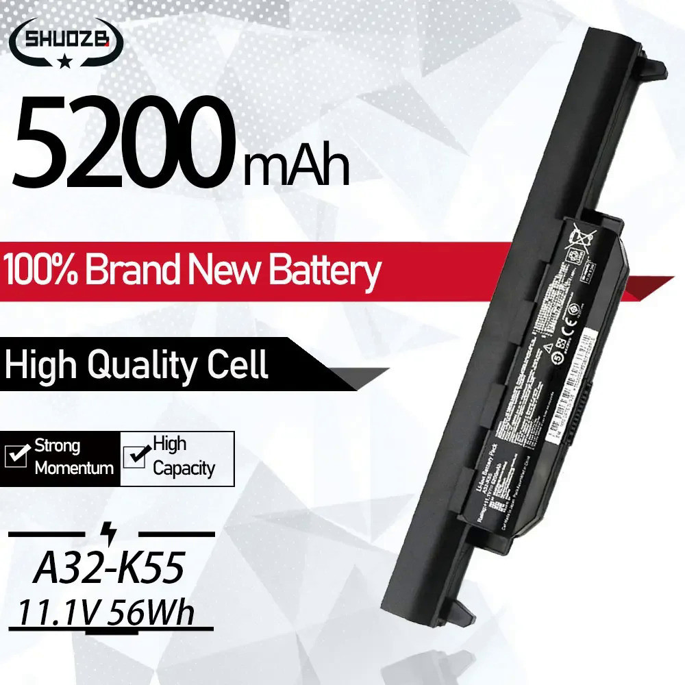 Laptop Battery A41-K55 A32-K55 for ASUS A45 A55 K55 A75 X45 X45A A45D X55 X55U X55V X75 R400 R700 K9
