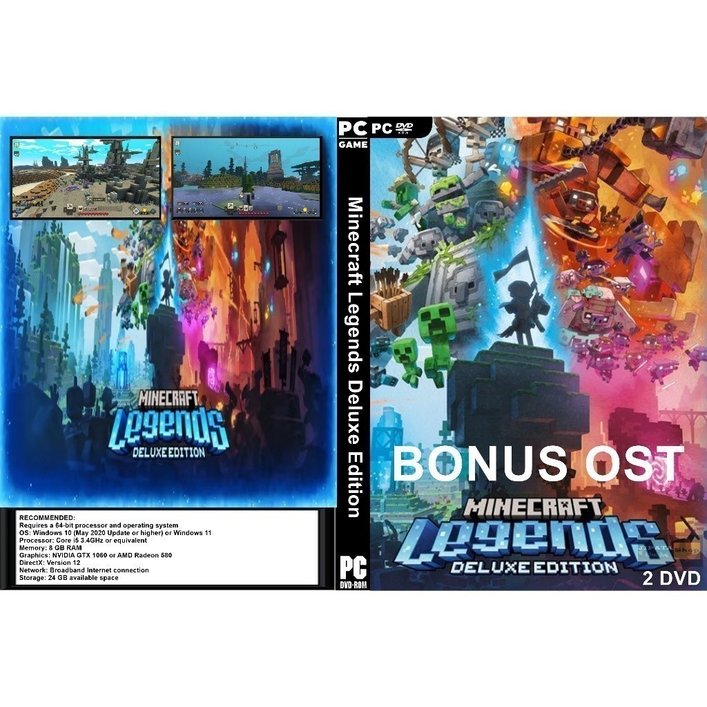 แผ่น Game PC Minecraft Legends Deluxe Edition (2DVD)
