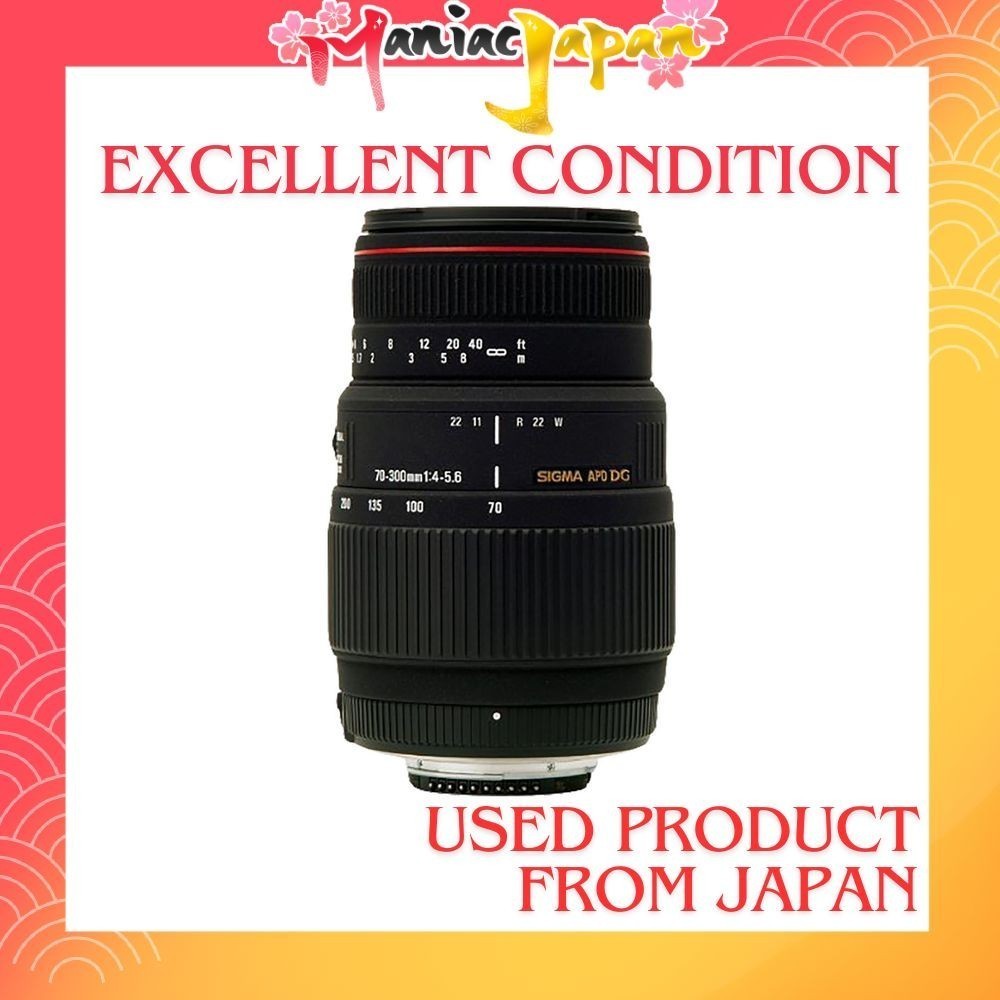 [ กล้องมือสองจากญี่ปุ่น ] เลนส์ซูม SIGMA Telephoto APO 70-300mm F4-5.6 DG MACRO สำหรับ Canon Full-fr
