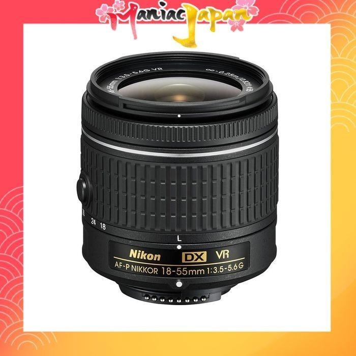 [ กล้องมือสองจากญี่ปุ่น ] เลนส์ซูมมาตรฐาน Nikon AF-P DX NIKKOR 18-55mm f/3.5-5.6G VR Nikon DX Format