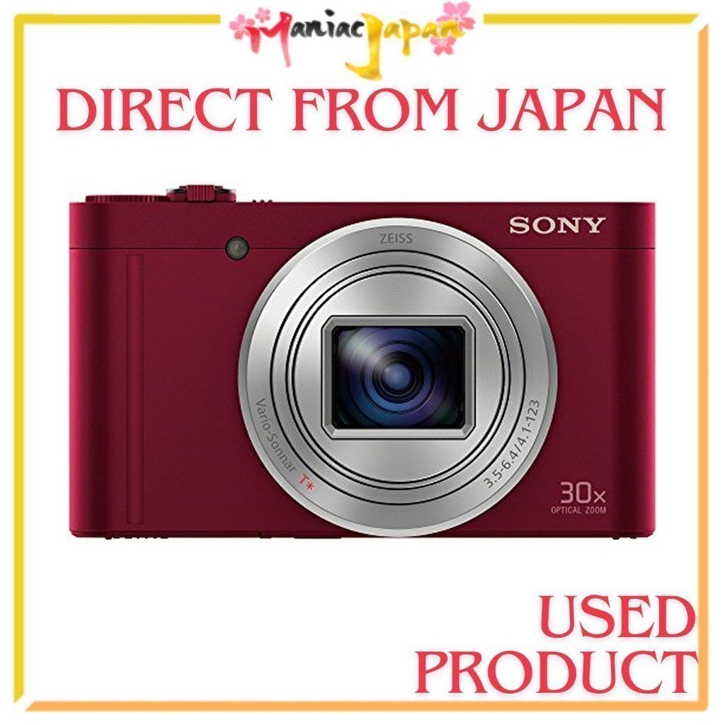 [ กล้องมือสองจากญี่ปุ่น ] Sony Compact Digital Camera Cyber-shot DSC-WX500 Red Optical Zoom 30x (24-