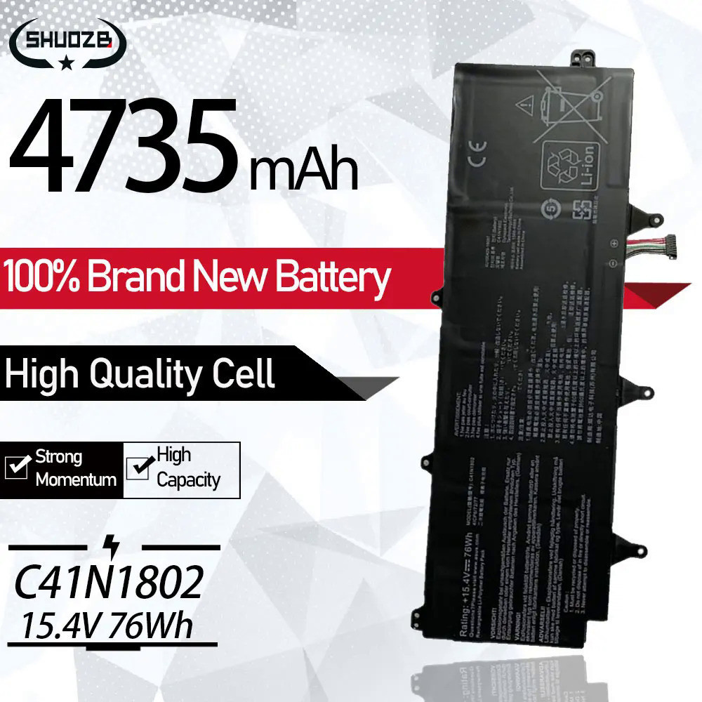 C41N1802 Battery For ASUS ROG Zephyrus S 3s Plus GX701 GX701GX GX701GW GX701GV GX701G GX701GWR GX735