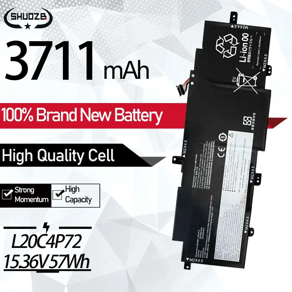 New L20M4P72 Laptop Battery For Lenovo Thinkpad L20C4P72 L20L4P72 L20D4P72 Series SB10W51916 SB10W51