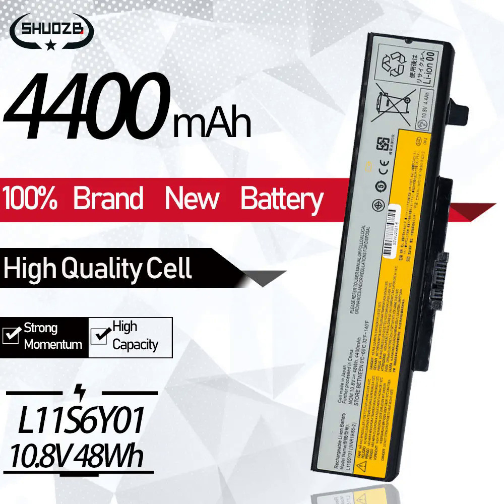 Laptop Battery L11S6Y01 For Lenovo Y480 Y580 G400 G480 G500 G700 G580  Z380 Z580AM V480 L11M6Y01 L11
