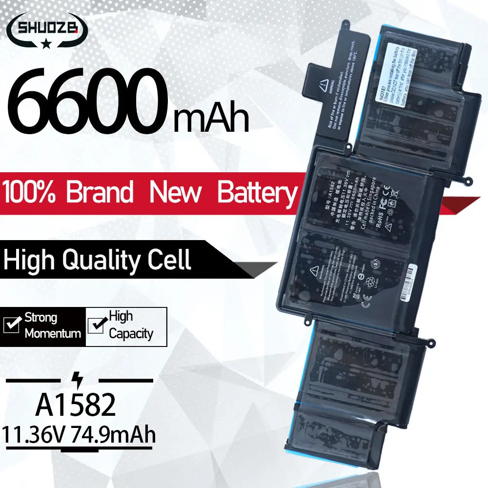 A1582 Battery For Apple Macbook pro 13'' Retina A1502 2015 Year ME865 ME864 EMC2835 MF839LL/A MF840L