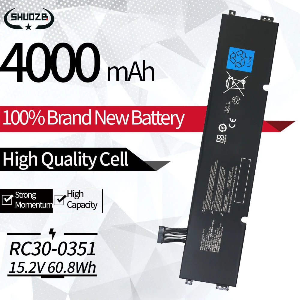 New RC30-0351 RZ09-0351 Laptop Battery For Razer Blade 15 Base 2020 2021 RZ09-0369x RZ09-0351 9E11 S