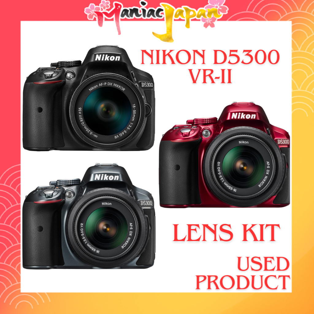 [ กล้องมือสองจากญี่ปุ่น ] [ กล้อง DSLR ] กล้องดิจิตอล SLR ของ Nikon D5300 18-55mm VR II เลนส์ Kit 24