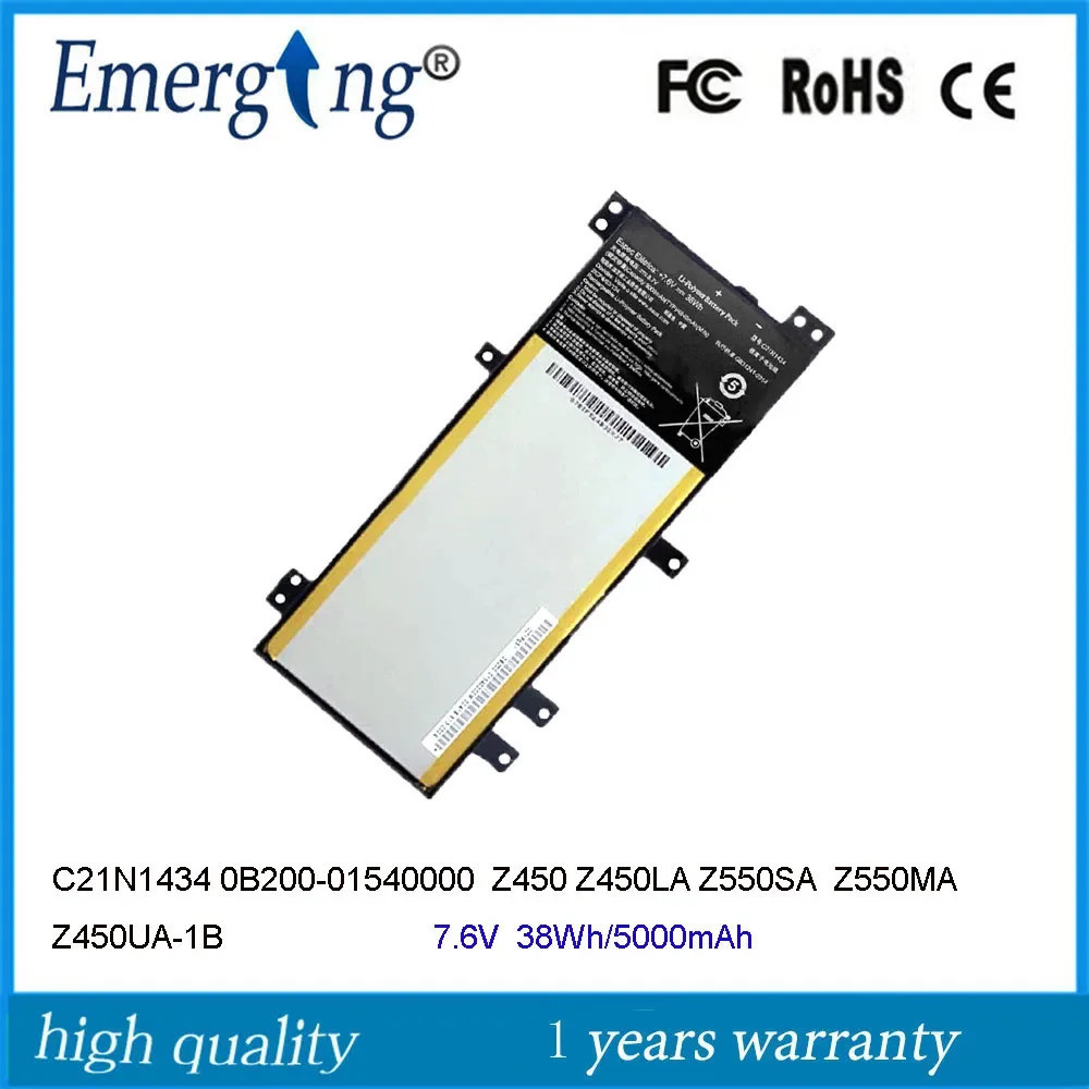 7.6V C21N1434 Z550MA-XX005T แบตเตอรี่แล็ปท็อปสำหรับ ASUS Z450 Z450LA Z450UA
