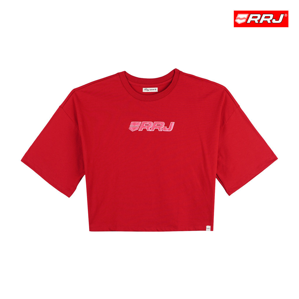 【COD】RRJ Basic Tees for Ladies Boxy Fitting Shirt CVC Jersey Fabric Trendy fashion Casual Top Red T-