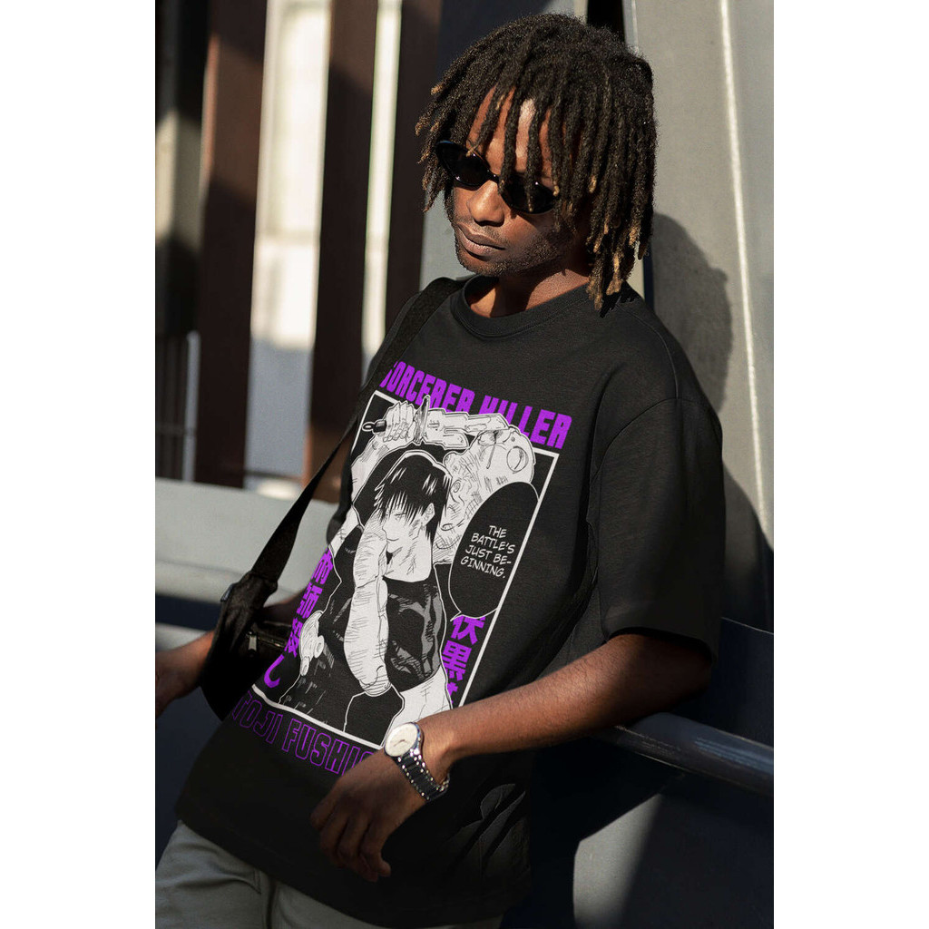【COD】Toji Fushiguro T-Shirt, Anime Shirt, Fire Style, Graphic Anime Tee, Japanese Anime Tee, Anime L