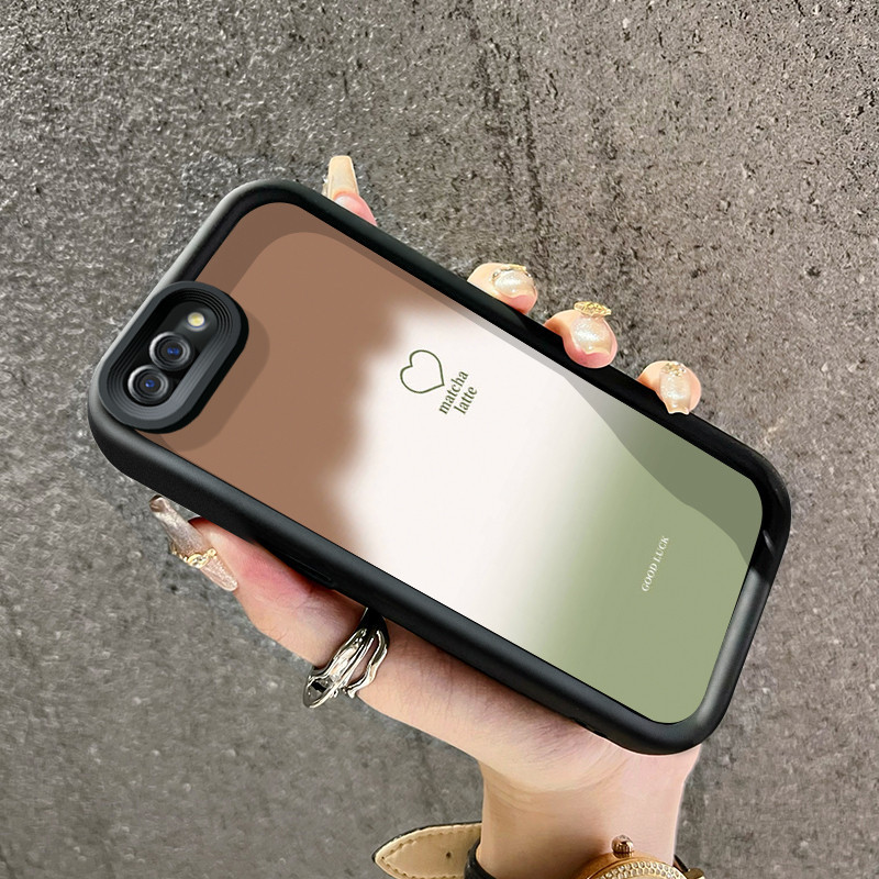 เคสสำหรับ OPPO A5 A3s A12E Realme C1 เคสป้องกันโทรศัพท์ กันกระแทกลายรักไ