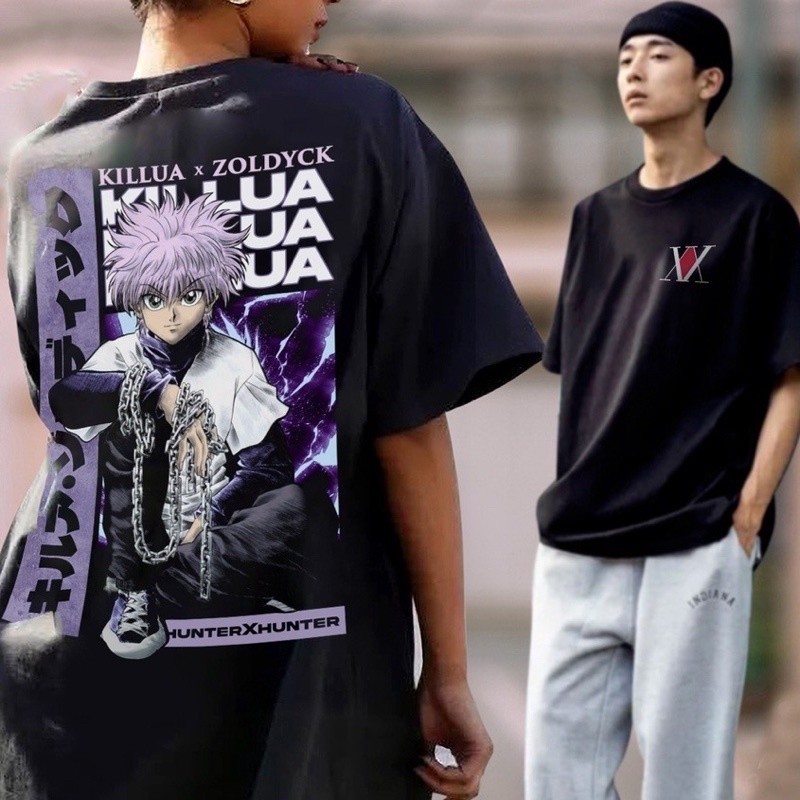 【COD】Korean Fashion Casual Anime Graphic T shirt Unisex White Oversize Streetwear Tees OP2