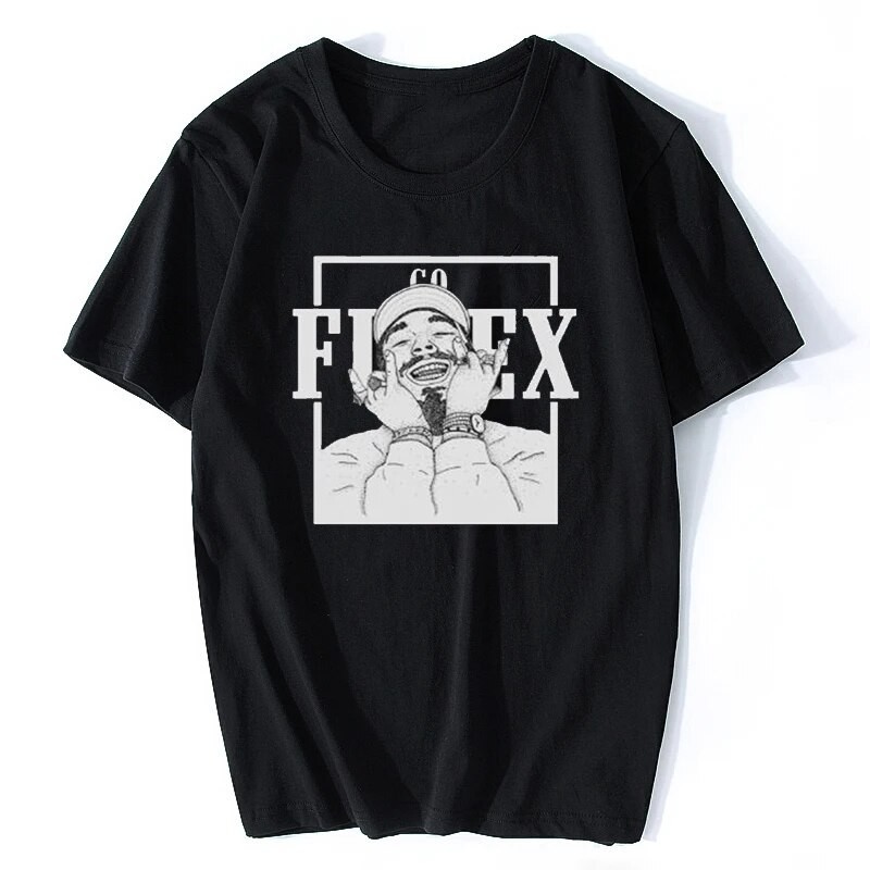 【COD】Rocksir Hip Hop Post Malone Men Tshirt  Fashion Printed Cotton Hip Hop T Shirt Funny Short Slee