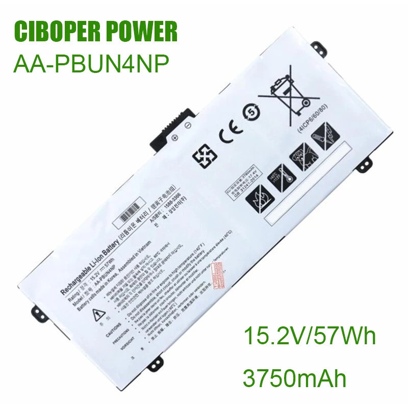 CP แบตเตอรี่ AA-PBUN4NP 15.2V/57Wh/3750MAh สำหรับ NP940Z5J, NP940Z5L, NP940Z5L-S03US, NP940Z5L-X01US