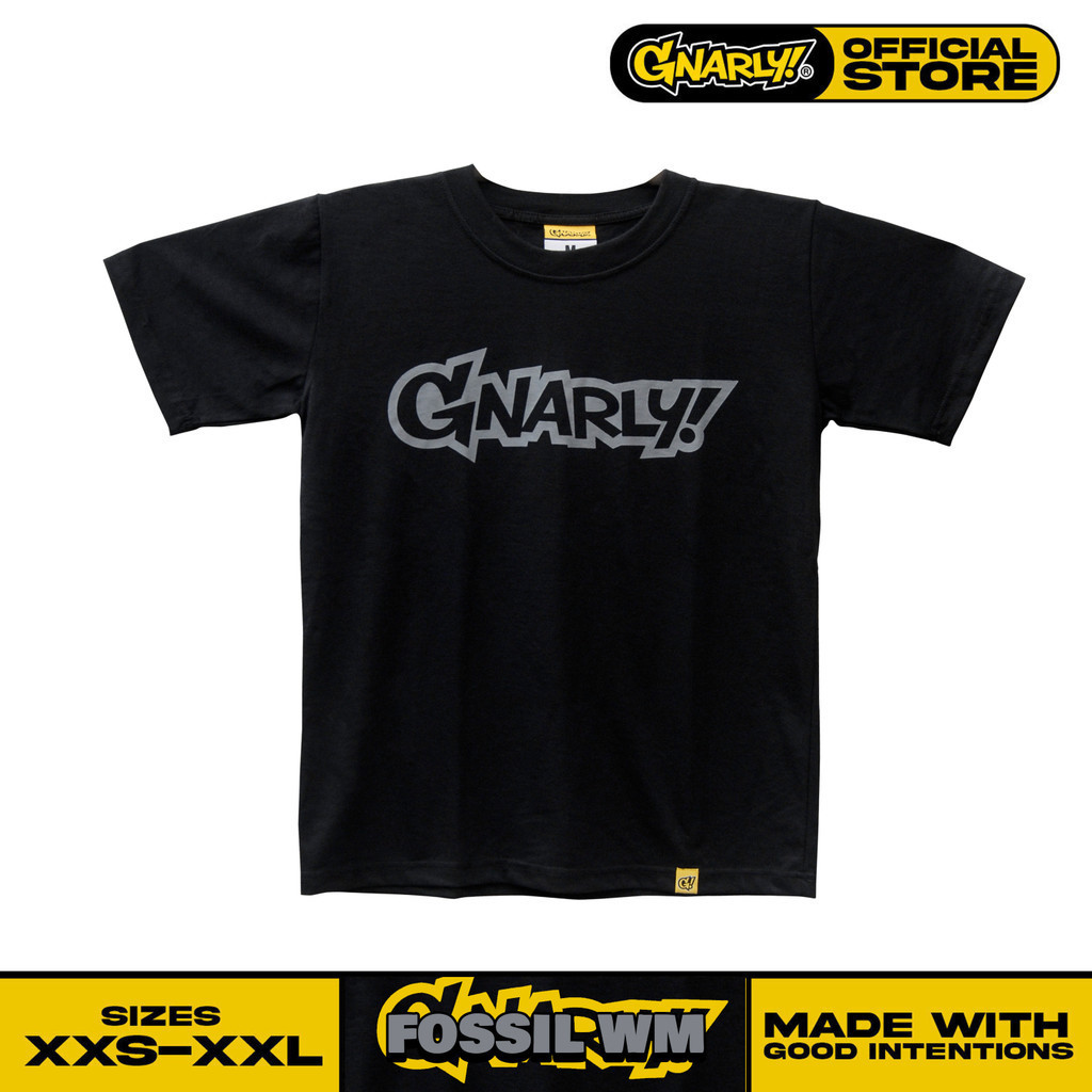 【COD】Gnarly! Wordmark Fossil T-Shirt