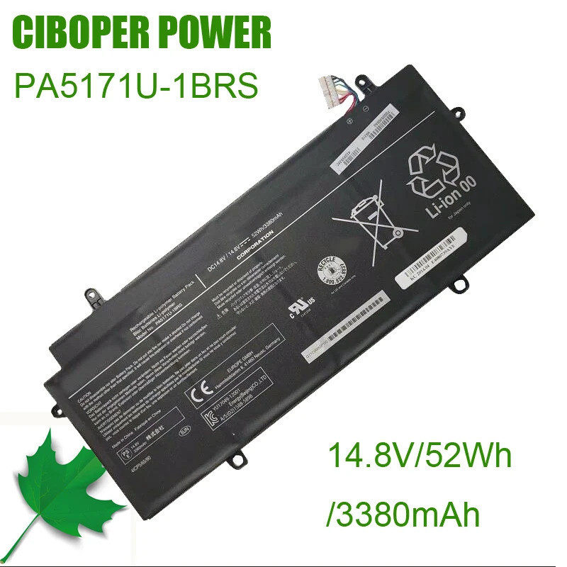 CP ใหม่ของแท้แบตเตอรี่แล็ปท็อป PA5171U-1BRS 14.2V/52Wh/3380MAh สำหรับ Chromebook CB35-A3120 CB30-A31