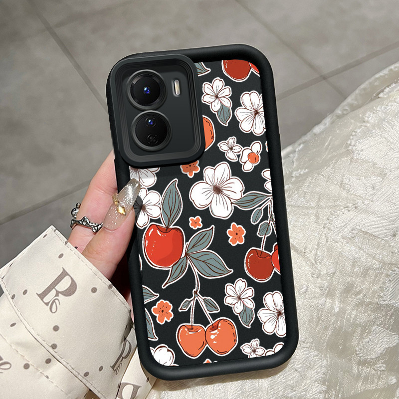 เคสสำหรับ VIVO Y16 4G VIVO Y35 5G VIVO Y56 5G เคสครอบป้องกันดอกไม้สวย