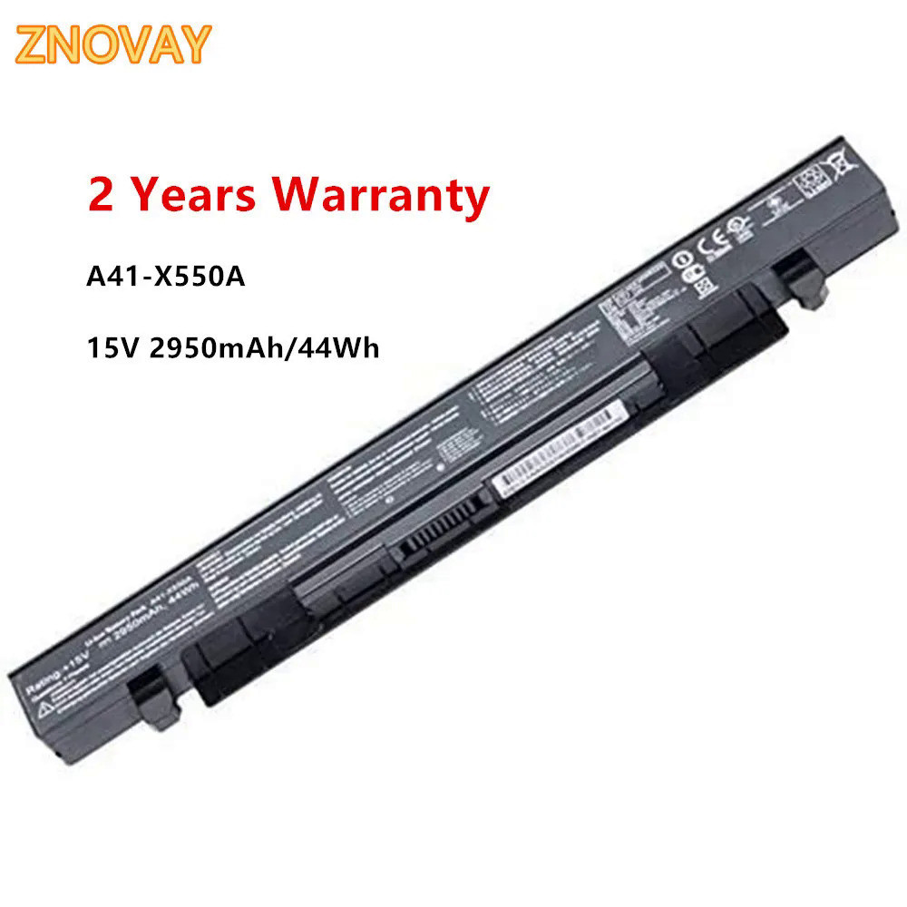 15V 2950MAh A41-X550A K550 A41-X550แบตเตอรี่แล็ปท็อปเข้ากันได้กับ Asus A450 A550 X550CA X450 X550โน้