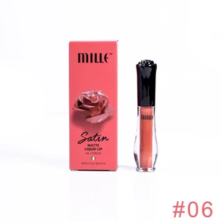 Mille ลิปจิ้มจุ่มเนื้อแมตต์ Satin Matte Liquid Lip 1.7g.