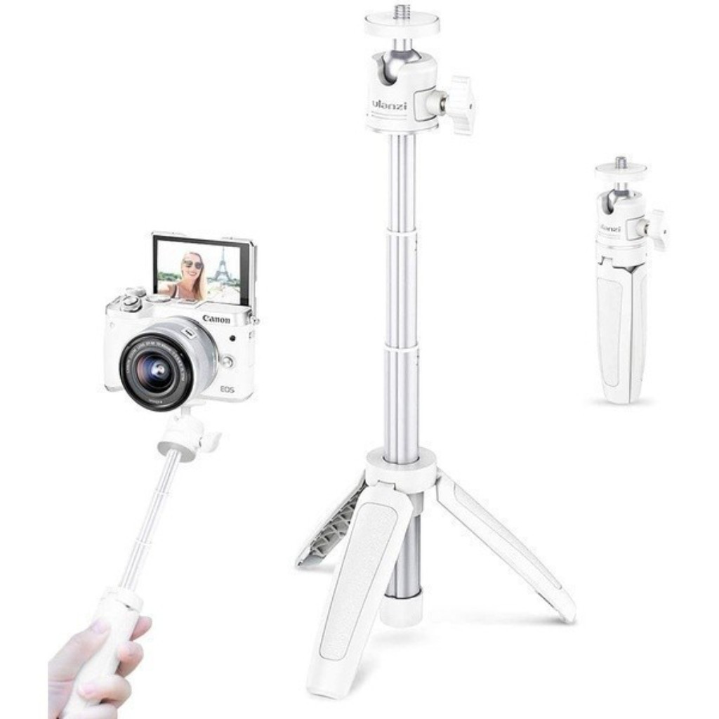 Ulanzi MT08 White Extendable Handheld Tripod ขาตั้งกล้อง มือถือ ไม้เซลฟี่ รองรับ GoPro 12/11/10/9