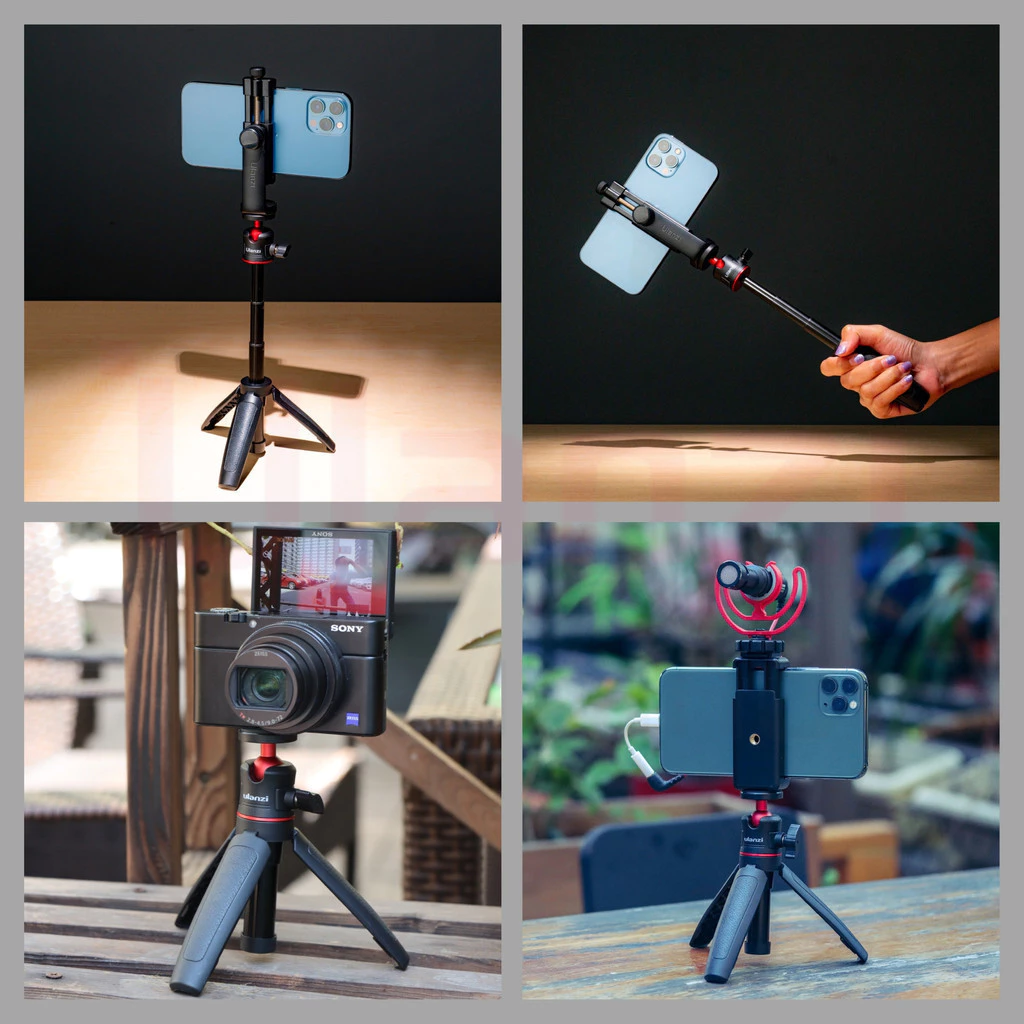Ulanzi MT08 ขาตั้งกล้องพกพา ไม้เซลฟี่ ยืดได้ 27 ซม. สำหรับถ่าย Vlog รองรับ Mirrorless,Insta360 Luna thumbnail 7