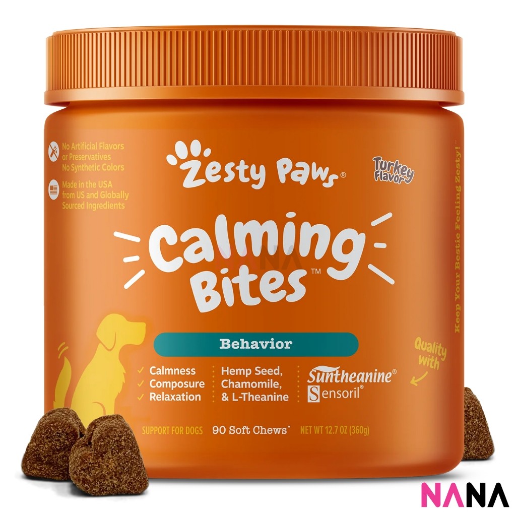 Zesty Paws Calming Bites - Turkey Flavor 90 Soft Chews (EXP:07 2026)