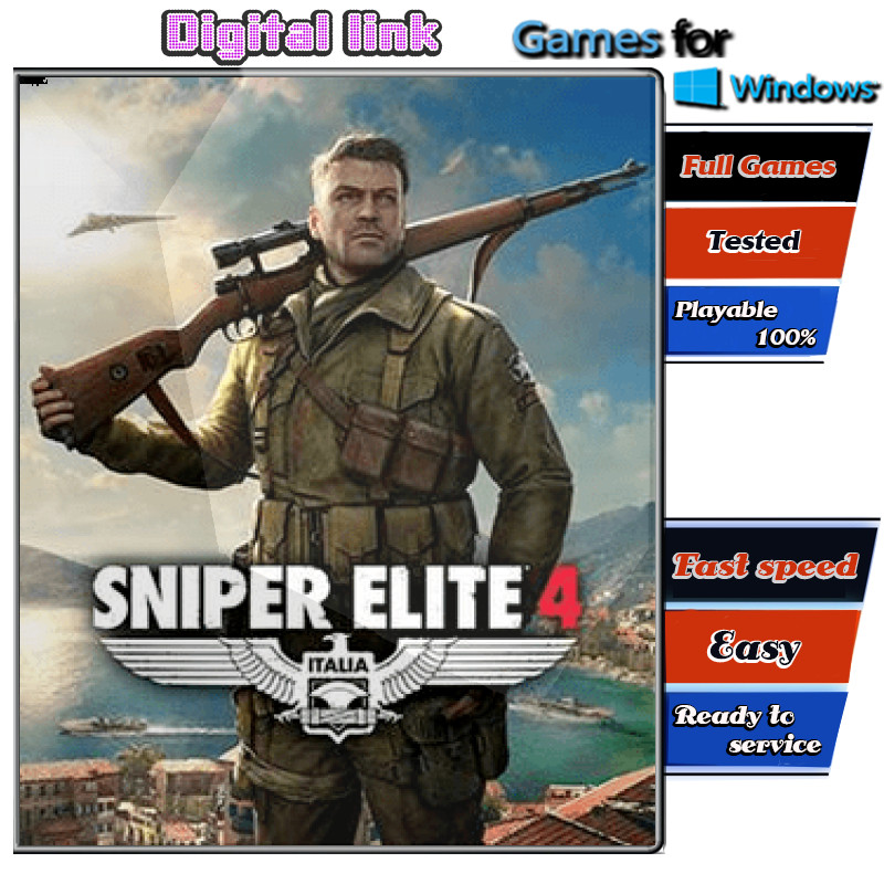 Sniper Elite 4 Deluxe Edition เกม PC Game คอมพิวเตอร์ USB เสียบเล่นได้เลย