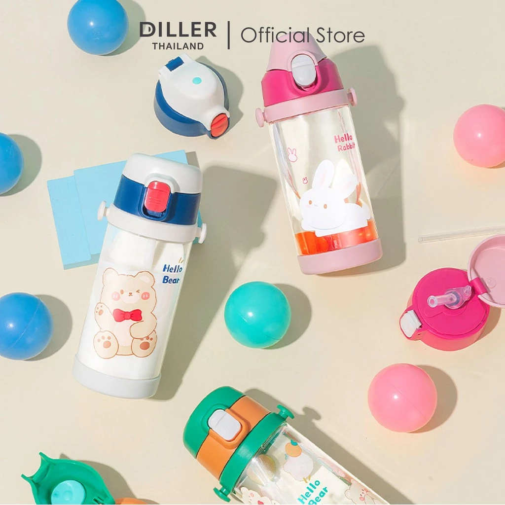Diller Thailand Thermo Flask 350ml MLH9091 ขวดน้ำเด็ก ขวดน้ำไปโรงเรียน กระติกน้ำสุญญากาศ เก็บความเย็น-ร้อน ส่งจากกทม. thumbnail 7