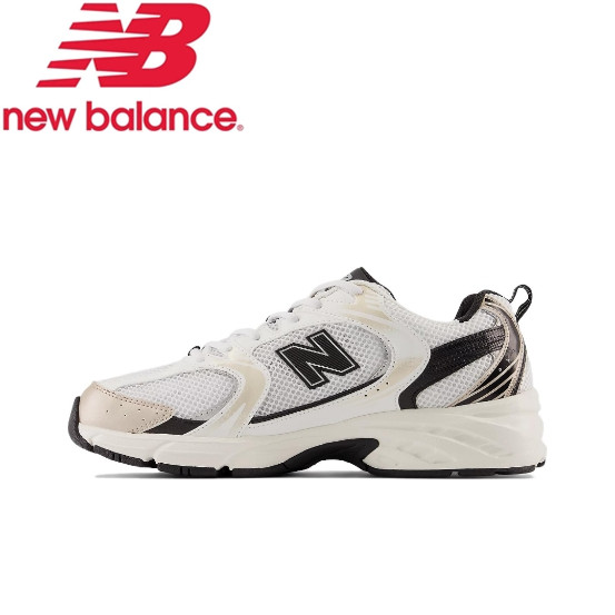 New Balance NB 530  White black gold