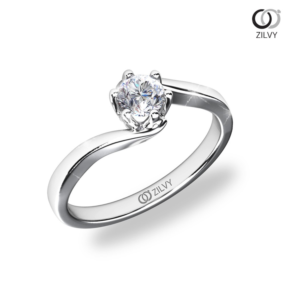 Zilvy Naruemon – แหวนหญิงเพชรน้ำร้อย 0.30 กะรัต (GR781)