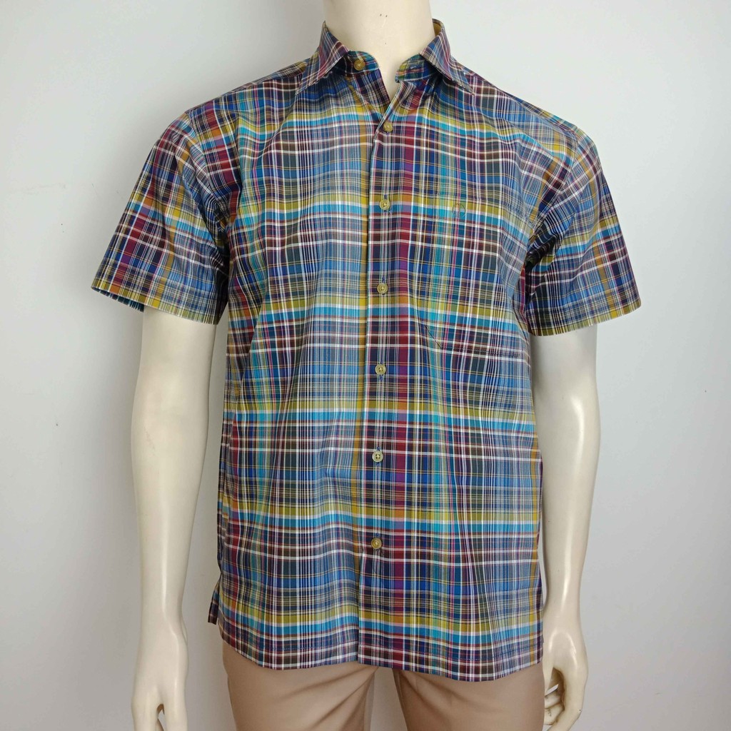 Alain Delon เสื้อเชิ้ตแขนสั้น ทรง Basic ชายเสื้อตรง รุ่น ALC018-1