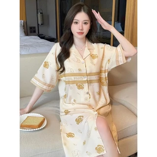 2266-1 SBT ชุดนอนกระโปรงลวดลายและสีสันสุดน่ารัก ชุดนอนสไตล์สาวหวาน CUTE CUTE สินค้ามีขนาดเดียว พร้อมส่งจากไทย