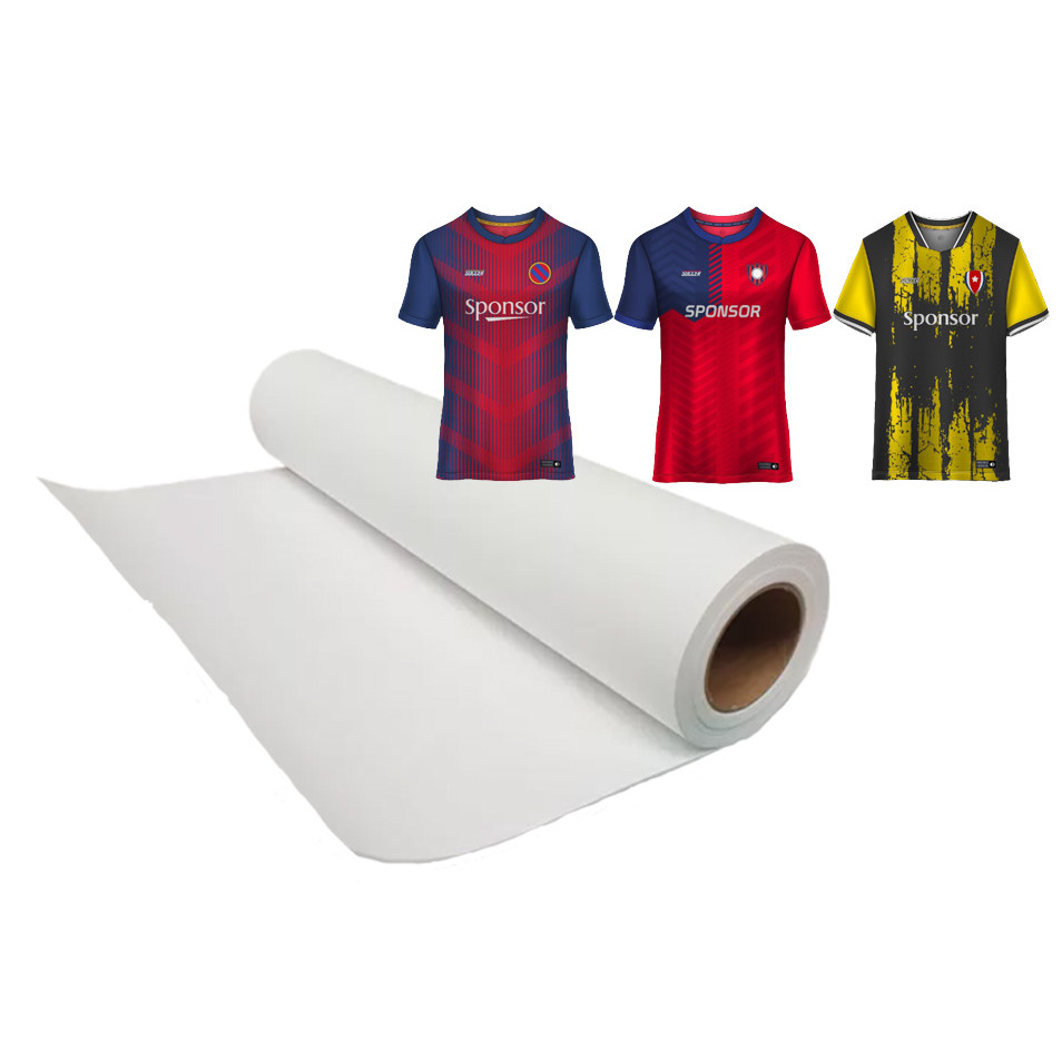 กระดาษซับลิเมชั่นแบบแห้งไว 90 แกรม 100 แกรม  24 นิ้ว สำหรับเครื่องพิมพ์ใหญ่