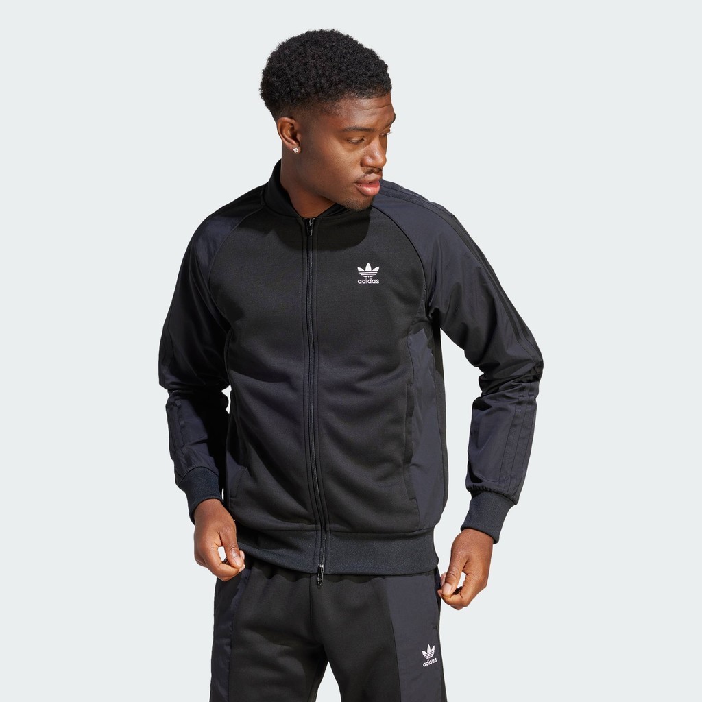 adidas Lifestyle Adicolor Re-Pro SST Material Mix Track Jacket Men Black II5777