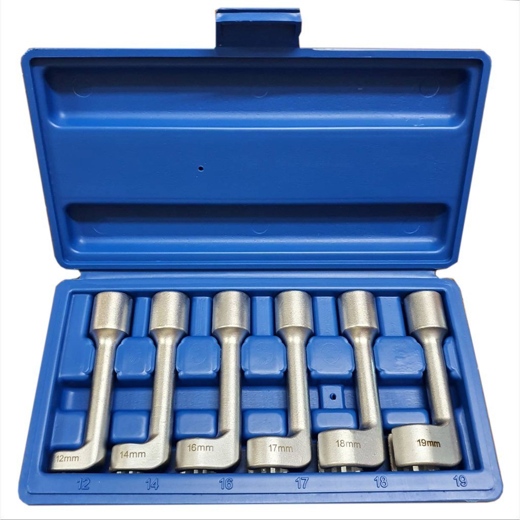 ALFA-X ชุดบล็อก ตัวแอล ขันท่อหัวฉีดดีเซล 6 ตัวชุด เบอร์ 12 14 16 17 18 19 บล็อกขันท่อ หัวฉีดดีเซล ลูกบ๊อกถอดหัวฉีดดีเซล